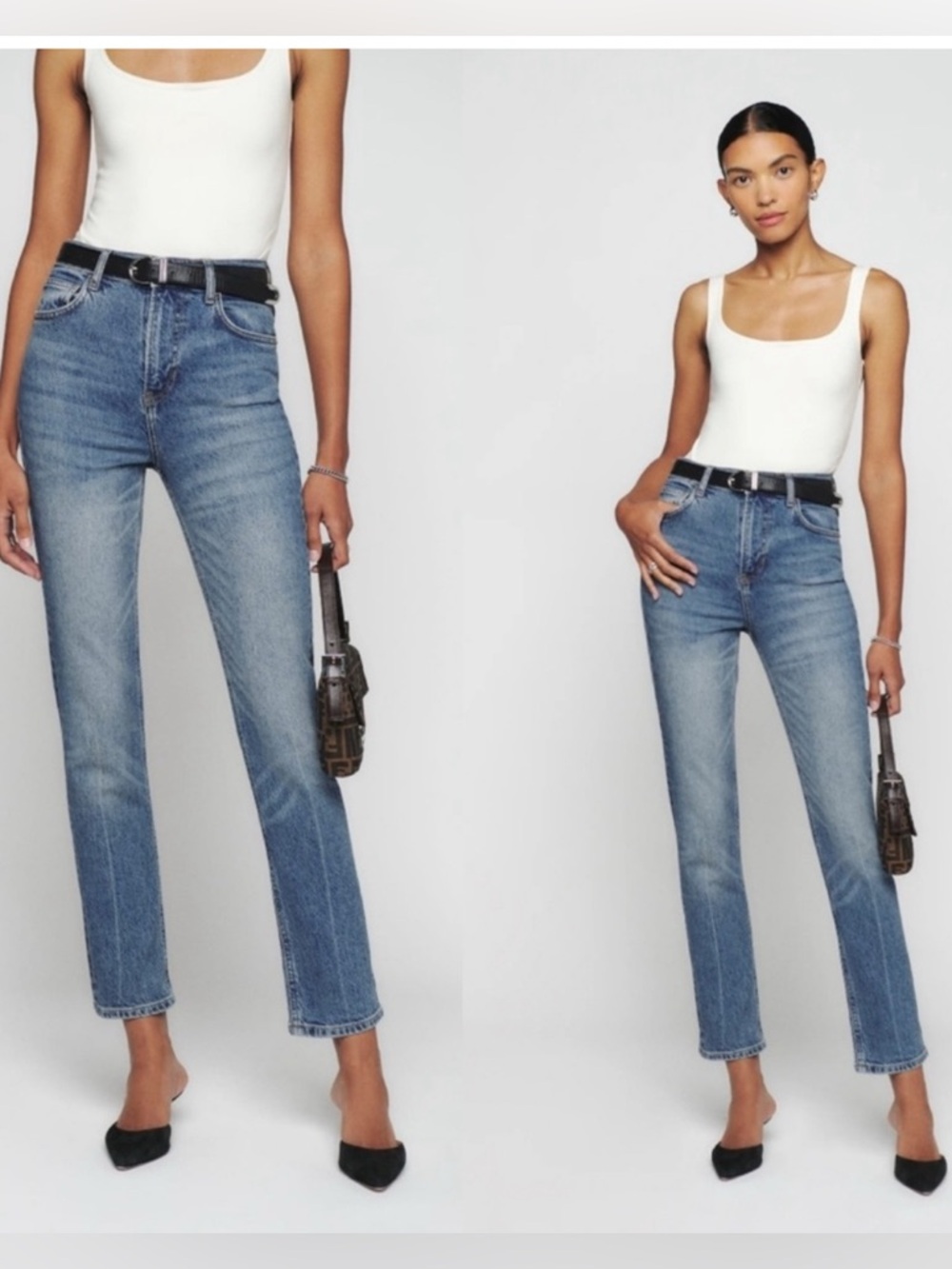 🔷Reformation Liza Ultra High Rise Straight Jeans🔹